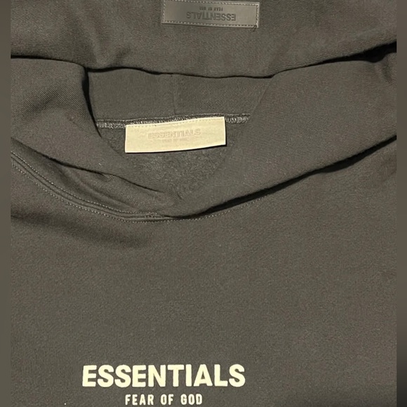 Fear Of God Essentials Loose Fit Hoodie XL Black - Picture 2 of 3